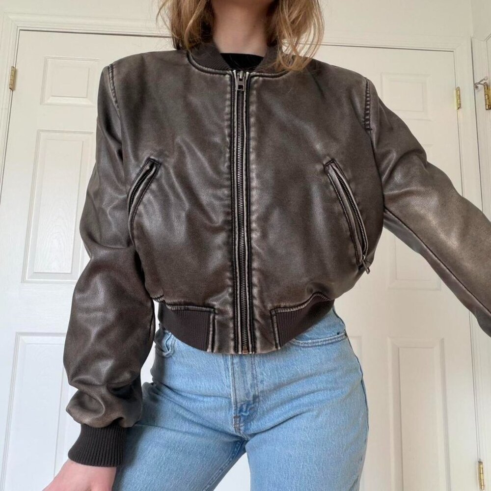 Zara Women's Grey and Black Jacket